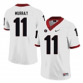 Georgia Bulldogs 11 Aaron Murray White Nike College Football Jersey Dzhi,baseball caps,new era cap wholesale,wholesale hats